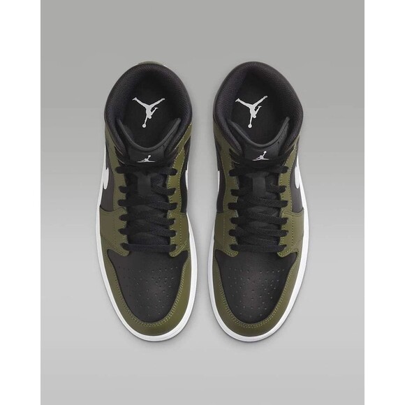 11.5M - [NEW] Men's Air Jordan 1 Mid Shoes 'Black' DQ8426-092 - Picture 2 of 8